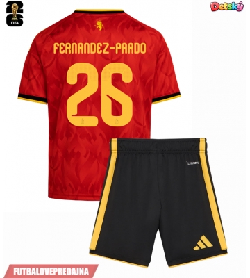 Lacne Dětský Futbalové dres Belgicko Matias Fernandez-Pardo #26 MS 2026 Krátky Rukáv - Domáci (+ trenírky)